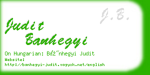 judit banhegyi business card